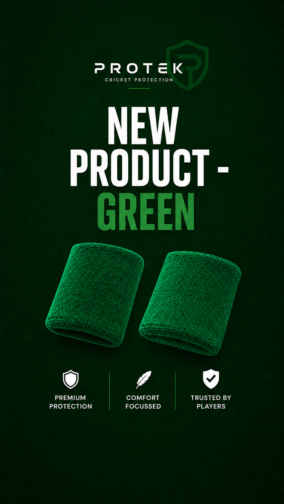 Protek Guarded Sweatband (Green)